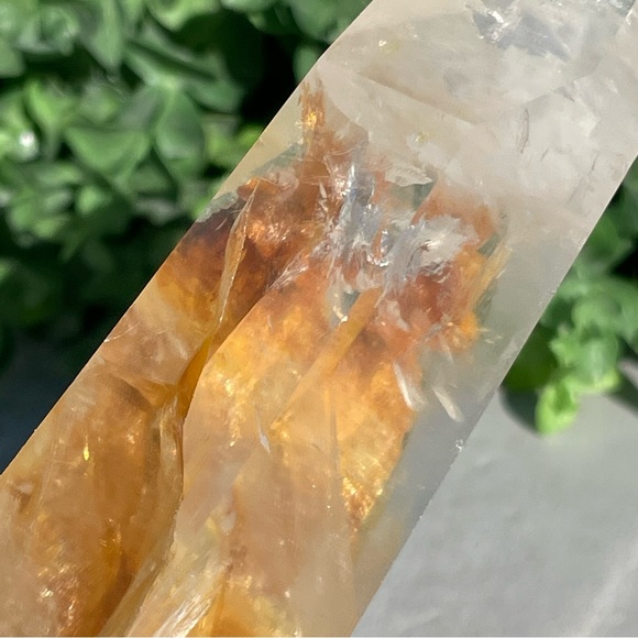 Golden Healer Tower | Yellow Hematoid Quartz - Picture 15 of 17